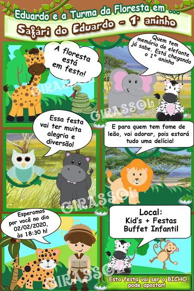 Convite Digital Selva Safári