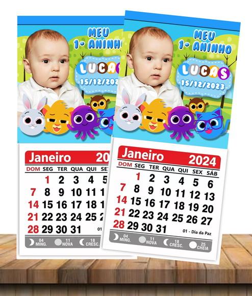 Foto Imã com Mini Calendário Bolofofos