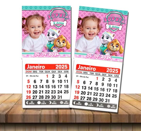 Foto Imã com Mini Calendário Skye e Everest