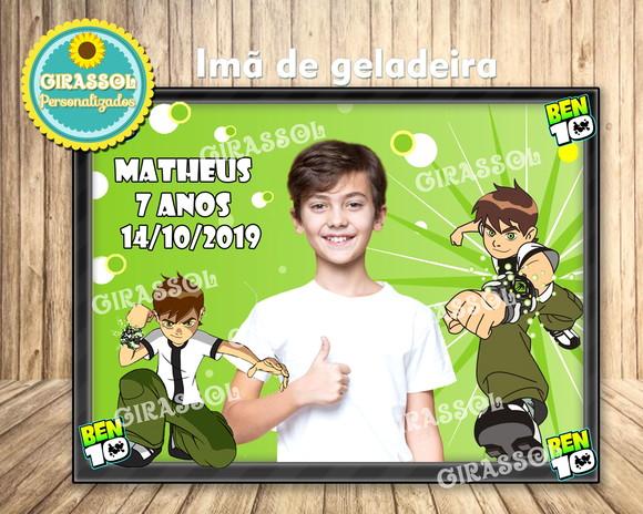 Imã de Geladeira Ben 10 - 9x6cm