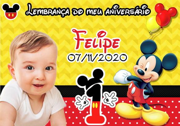 Imã de Geladeira do Mickey 10 X7