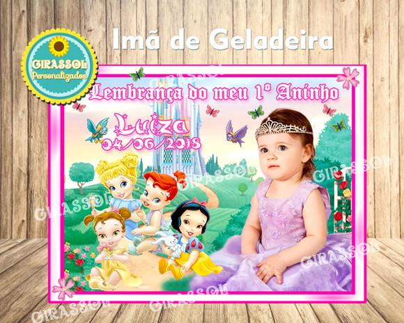 Imã de Geladeira Princesas Disney 10x7cm