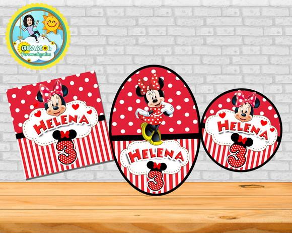 Kit de adesivos da Minnie