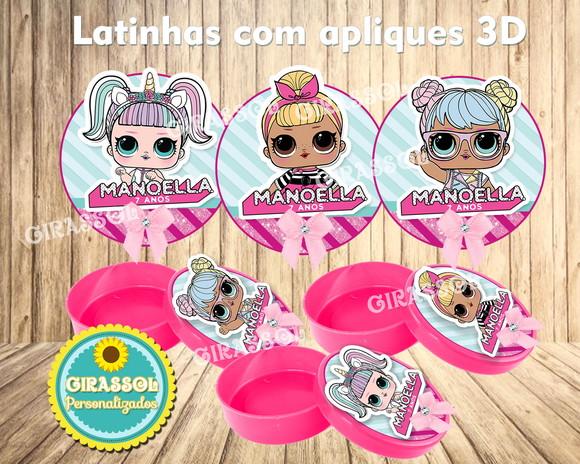 Latinha 3D Lol Surprise