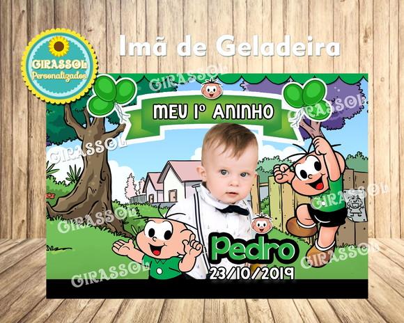 Lembrancinha de Imã Cebolinha 10x7 cm