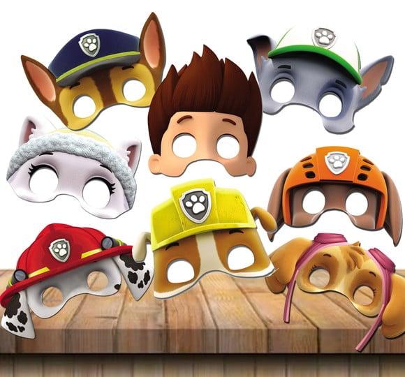 Máscaras da Patrulha Canina