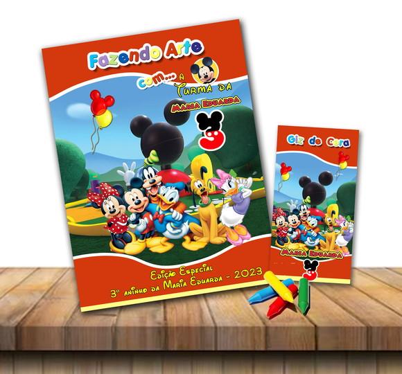 Revista de Colorir Turma do Mickey 15x 20 cm