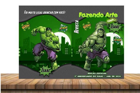 Revista de Colorir Hulk