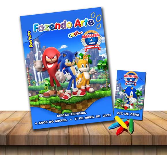 Revista de Colorir Sonic