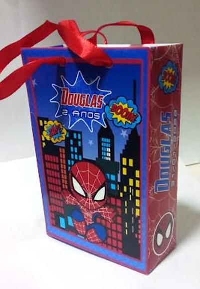 Sacolinha Personalizada Homem Aranha Baby