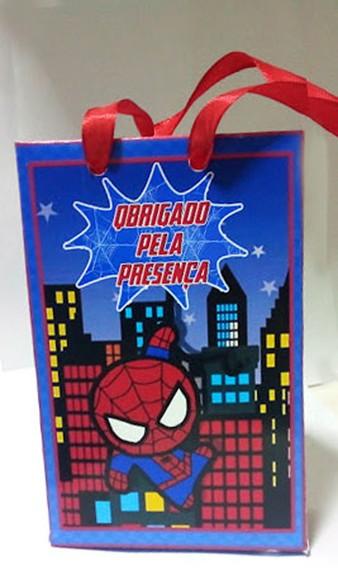 Sacolinha Personalizada Homem Aranha Baby