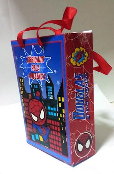Sacolinha Personalizada Homem Aranha Baby