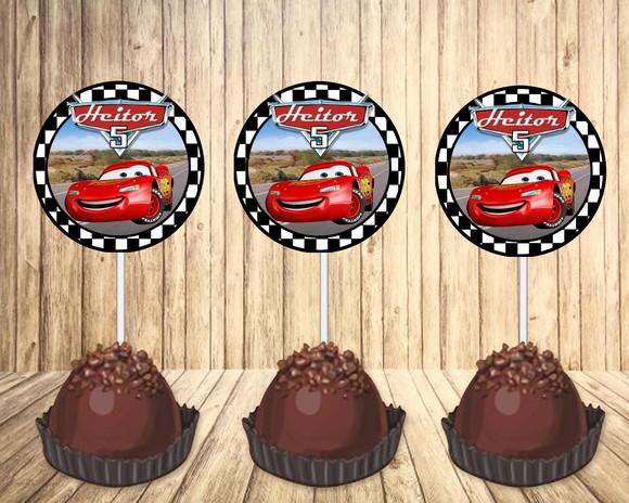 Topinho para doces Carros
