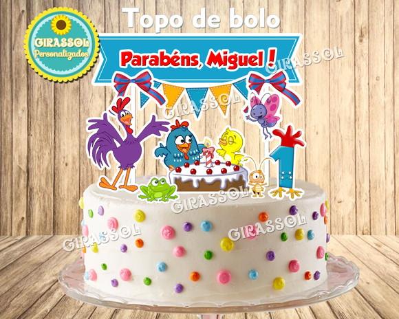 Topo para Bolo Galinha Pintadinha