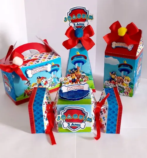 20 Caixas Personalizadas Patrulha Canina