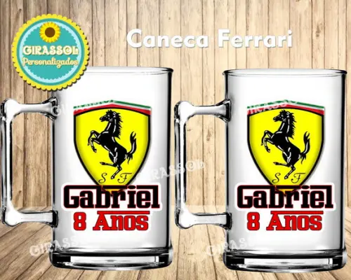 Caneca Acrílica Ferrari