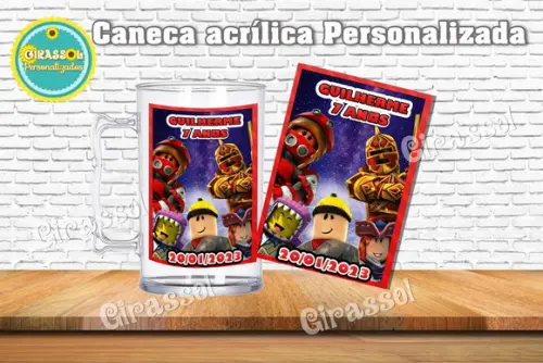 Caneca Acrílica Roblox