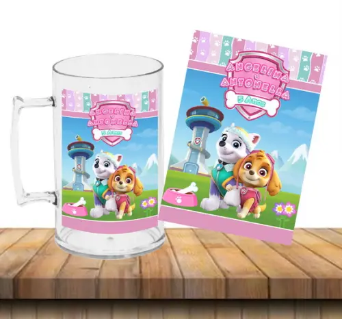 Caneca Acrílica Skye e Everest Patrulha Canina