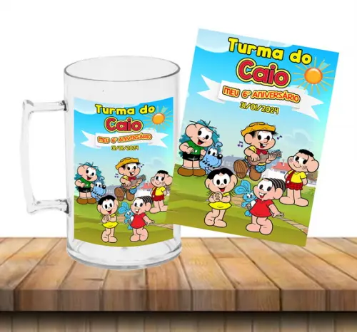 Caneca Acrílica Turma da Mônica