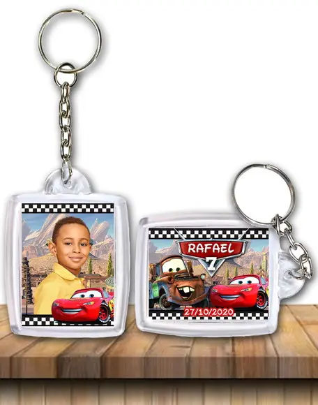 Chaveiro Acrílico Carros
