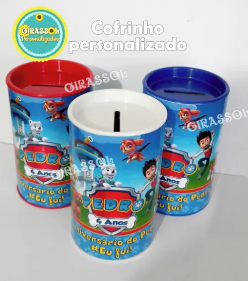 Cofrinho Personalizado Patrulha Canina