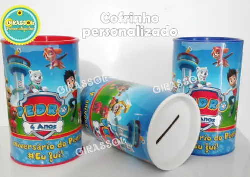 Cofrinho Personalizado Patrulha Canina
