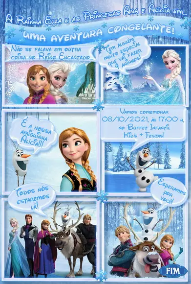 Convite Digital Frozen