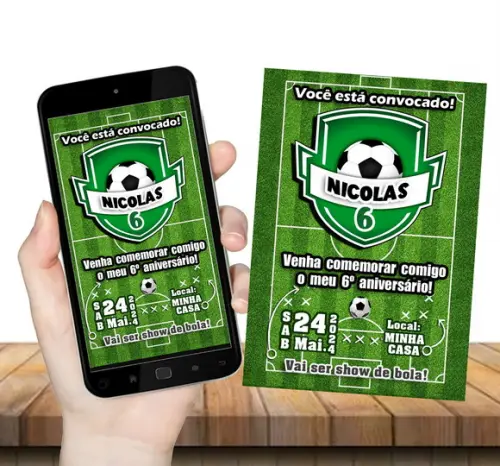 Convite Digital Futebol