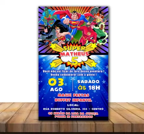 Convite Digital Liga da Justiça