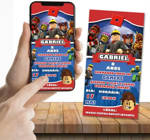 Convite Digital Roblox