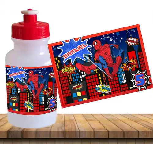 Garrafinha Plástica - Squeeze Homem Aranha