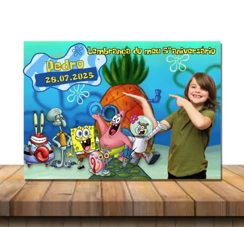Imã de Geladeira Bob Esponja 10x7cm
