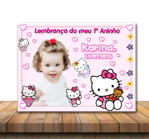 Imã de Geladeira Hello Kitty 10x7 cm