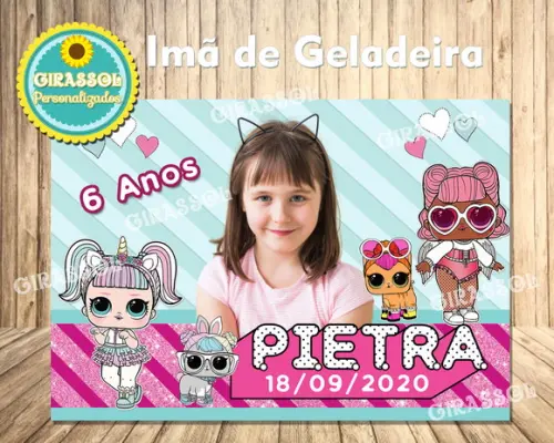 Imã de Geladeira Lol Surprise 10 x 7 cm