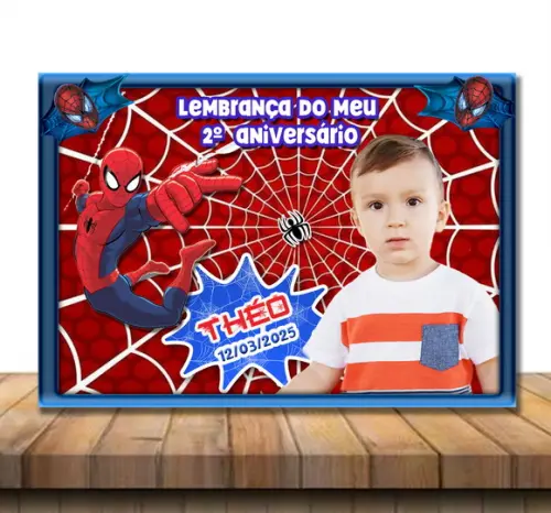 Imã de Geladeira Homem Aranha 10x7cm