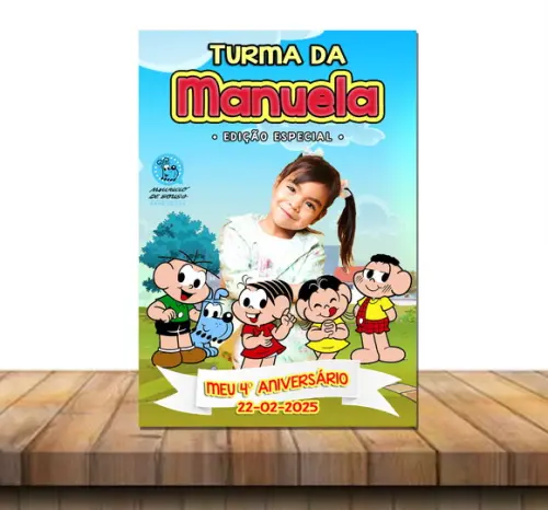 Imã de Geladeira Turma da Mônica 10x7 cm