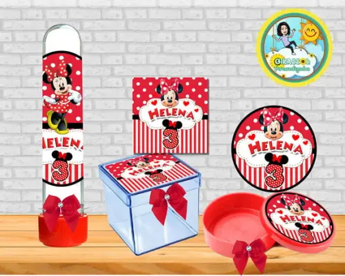 Kit festa Minnie Vermelha