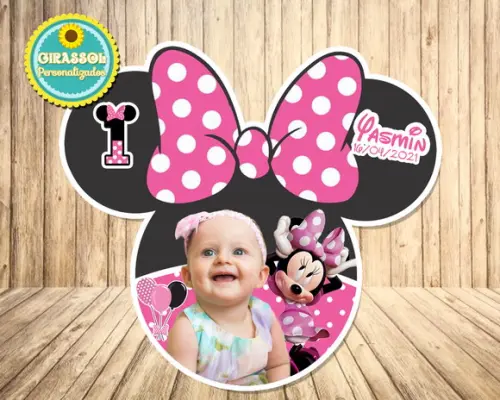 Lembrancinha de Imã Orelhinha da Minnie Rosa