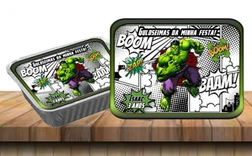 Marmitinha Personalizada Hulk