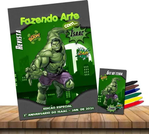 Revista de Colorir Hulk