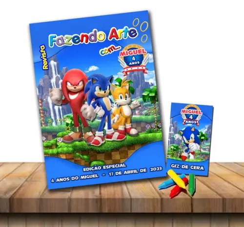 Revista de Colorir Sonic