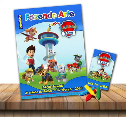Revista para Colorir Patrulha Canina