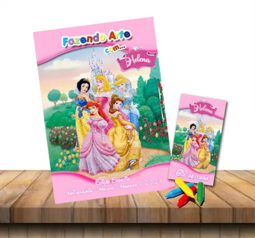 Revista para Colorir Princesas Disney 15x20 cm