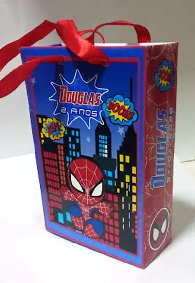 Sacolinha Personalizada Homem Aranha Baby