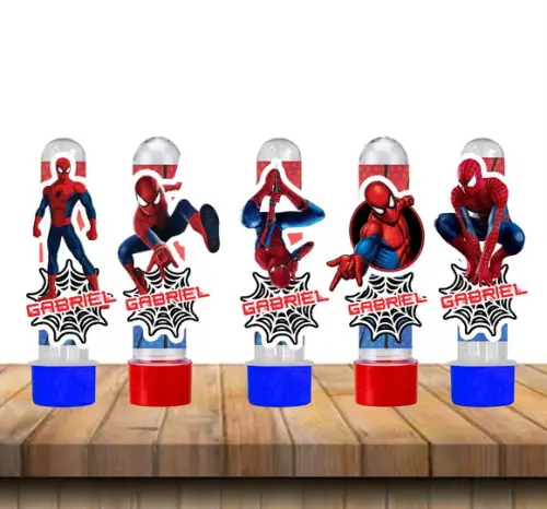 Tubete com Aplique Homem Aranha