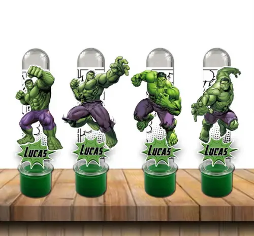 Tubete com Aplique Hulk
