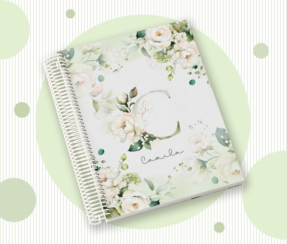 Caderno Personalizado com Inicial e Nome