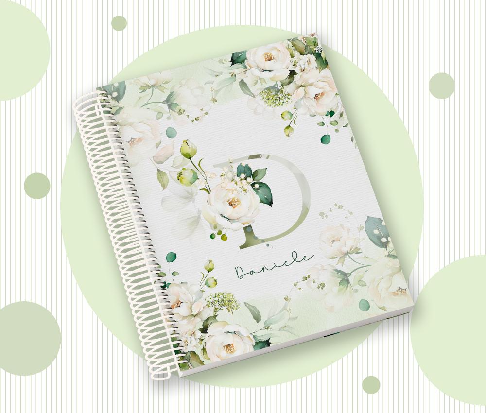 Caderno Personalizado com Inicial e Nome
