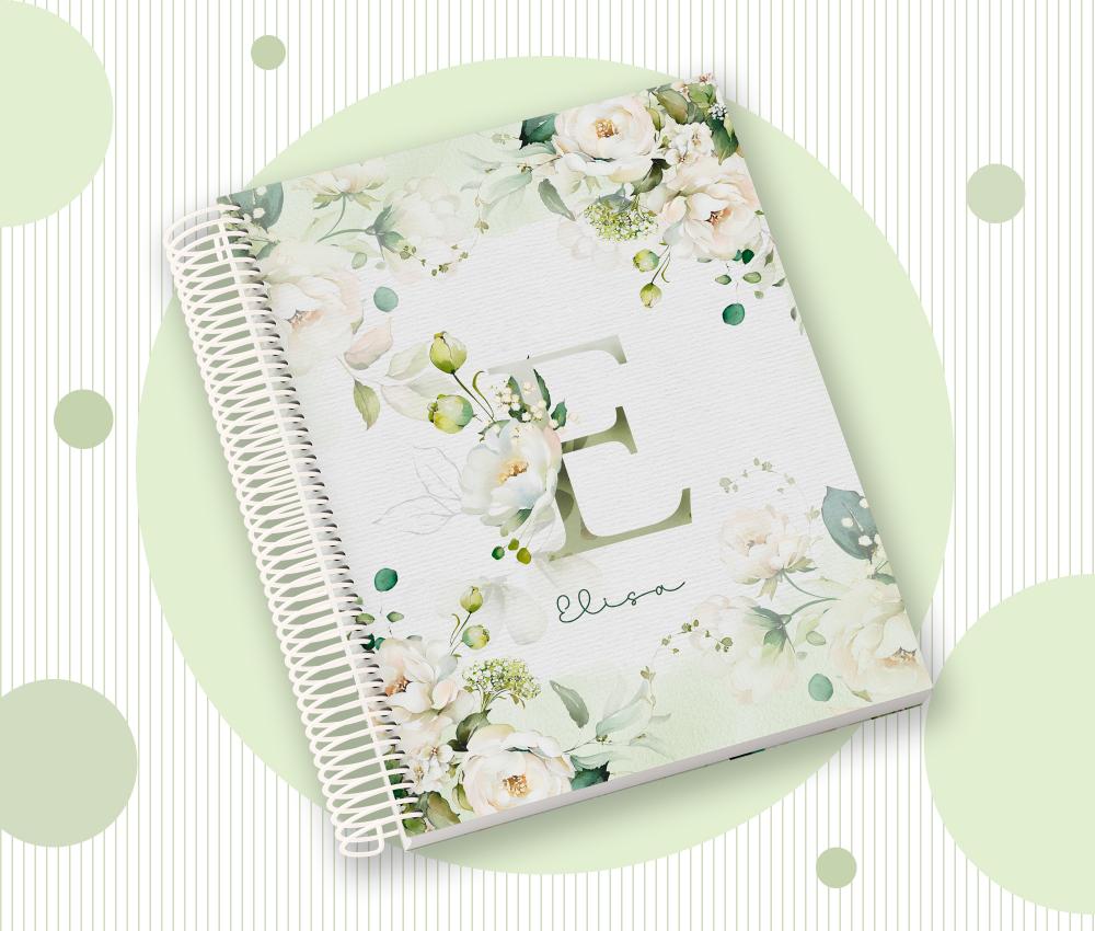 Caderno Personalizado com Inicial e Nome