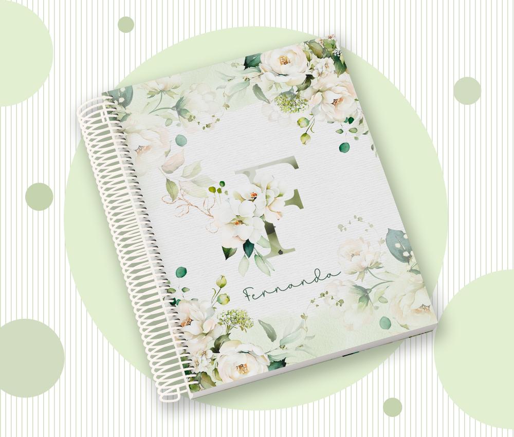 Caderno Personalizado com Inicial e Nome